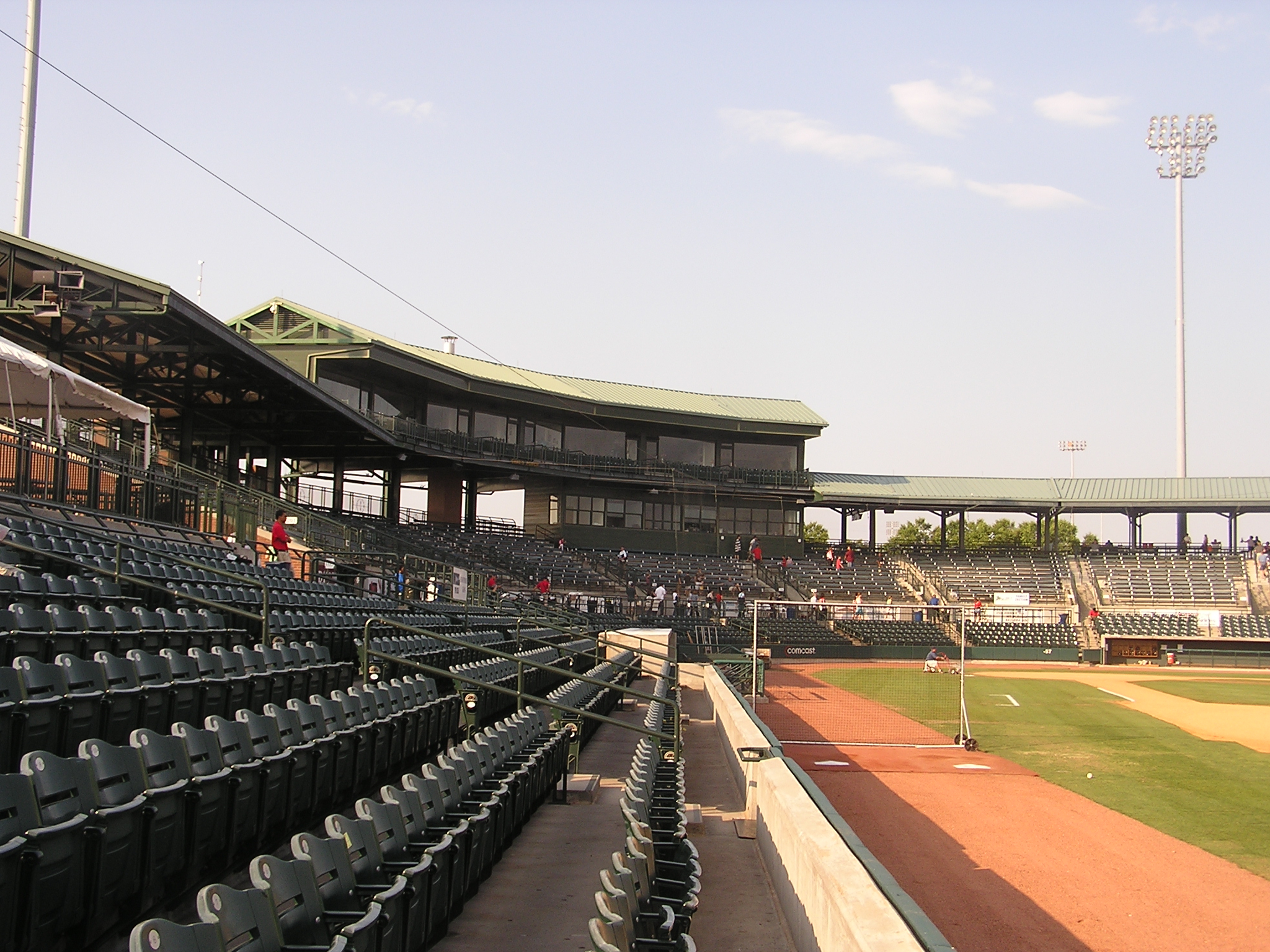 Behind Home Plate at the Joe, Charleston SC